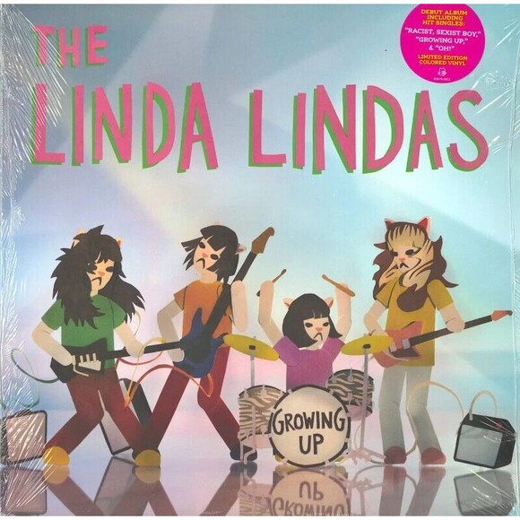 The Linda Lindas Growing Up, Limited Edition, Clear, Pink, Blue Vinyl, LP NEW - Picture 1 of 3
